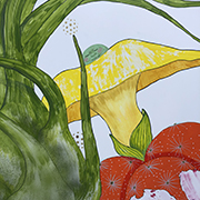 Obra de la exposición La risa de las flores